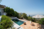 Zona de la piscina vista desde las terrazas de la planta baja