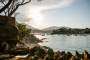 The villa is on a small beautiful peninsula