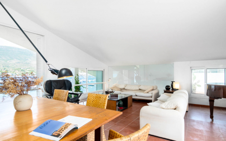 Studio-living space on upper floor