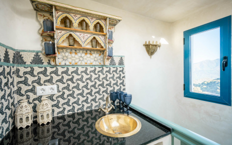 Convenience kitchenette next to top terrace