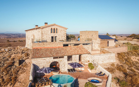 La propiedad vista desde un drone