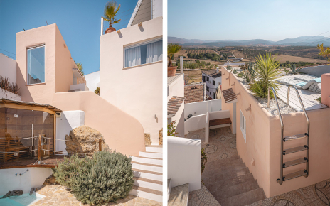 La casa está distribuida en varias plantas