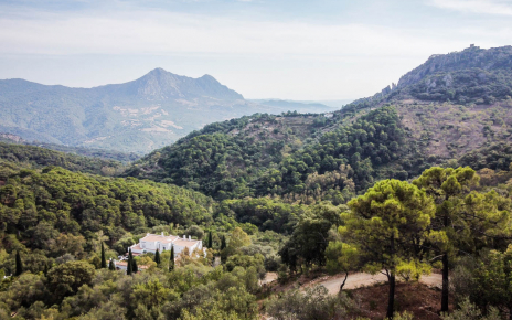 Secluded but with views and close to village