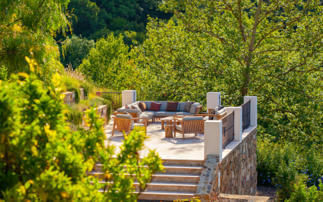 Furnished terrace next to pool area