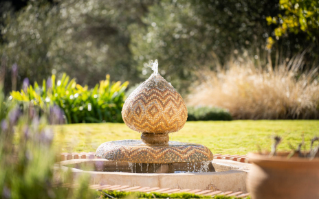 Garden feature (fountain) created by local artisans