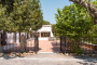 Gated entrance from parking area