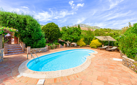 Pool area (upgraded with new surface in 2025)
