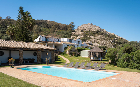 You are on edge of hamlet next to another house, but it's a villa!