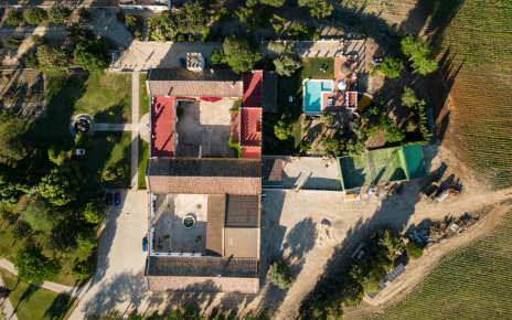 Property layout seen from above