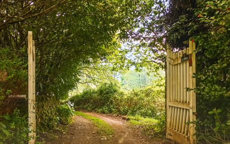 Puerta de acceso a la finca