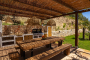 Barbecue area with fridge, freezer and sink