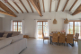 Large French windows opening to terraces