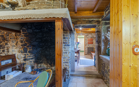 Open fire in living area