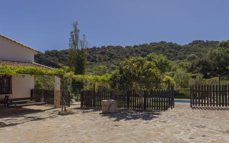 Large patio directly opposite the house