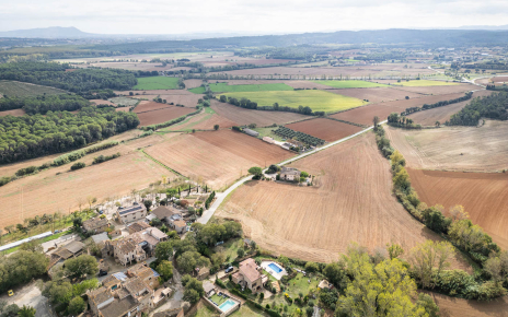 The little village seen from sky