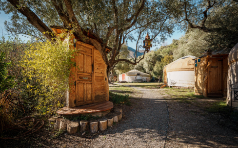 Baño exterior artesano