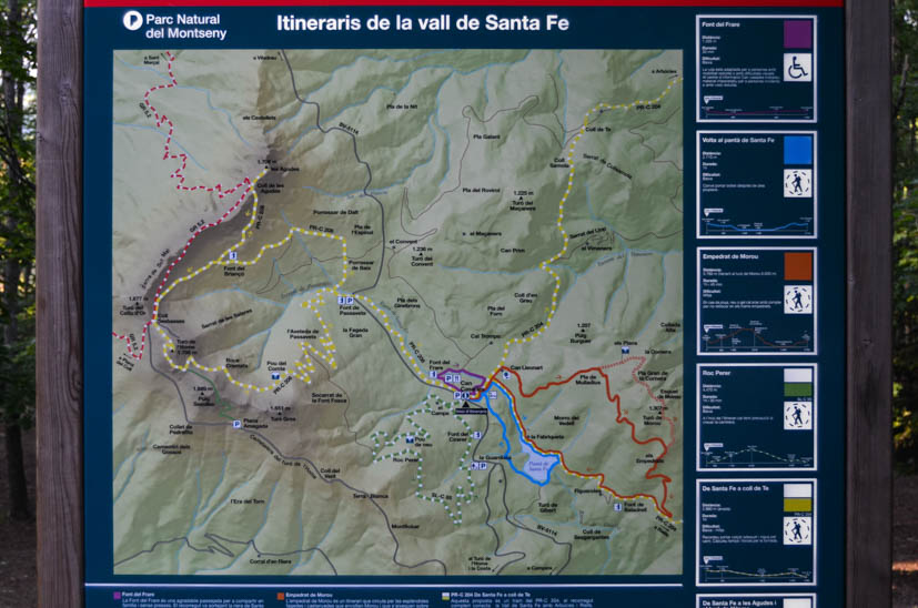 Montseny Natural Park - Map